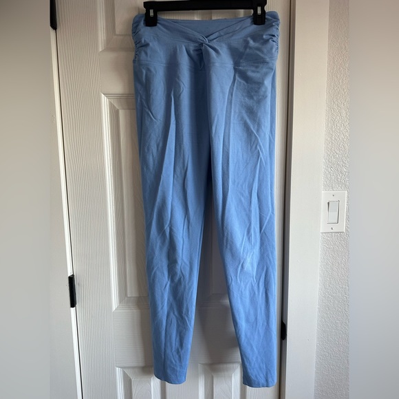 PINK COTTON RAUCHED LEGGINGS - Picture 2 of 6